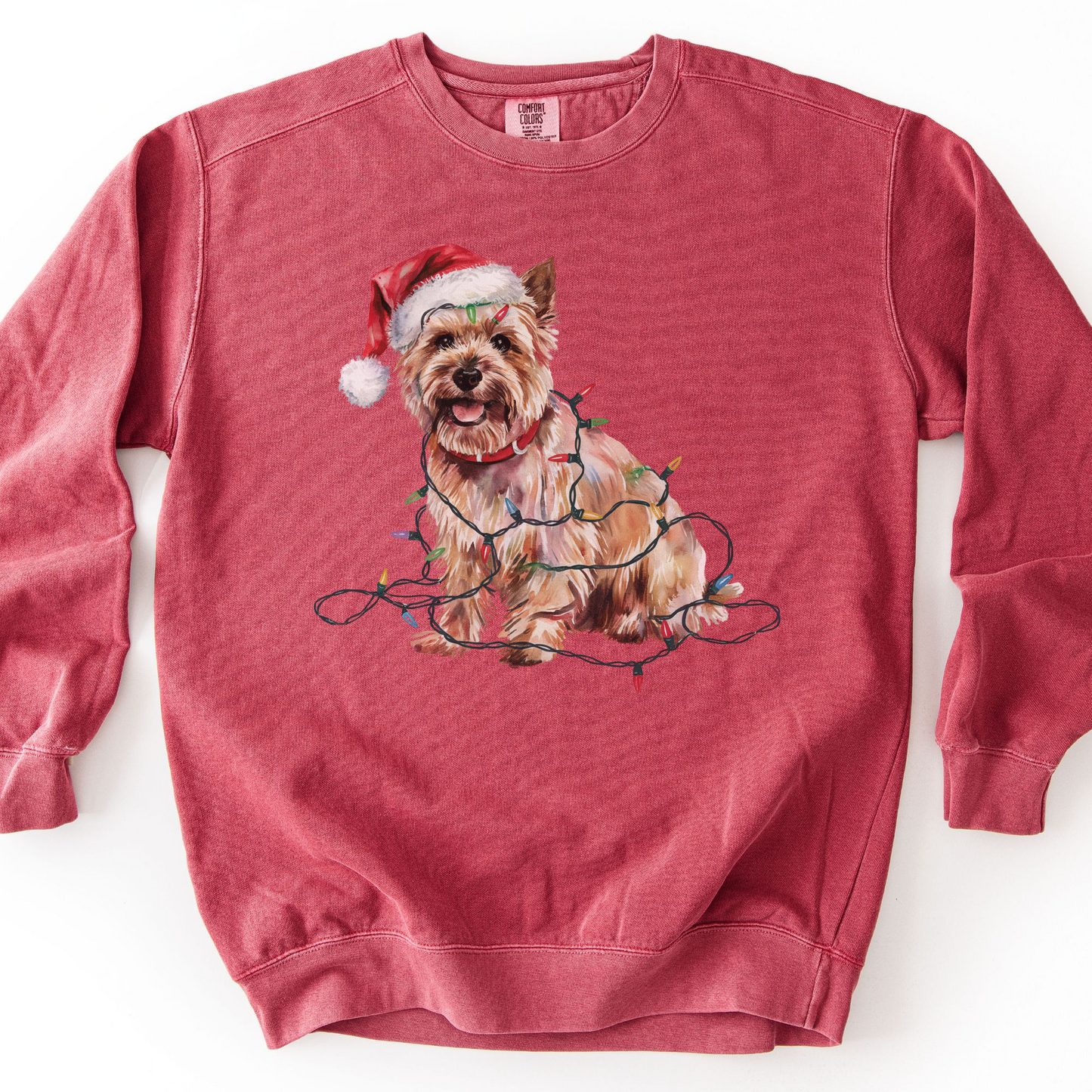 Cairn Terrier Christmas Lights Sweatshirt