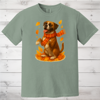 Load image into Gallery viewer, Boxer Sweater, Dog Lover Fall Apparel, Cozy Autumn Gift, Cute Pet T-shirt, Autumn Dog Fashion
