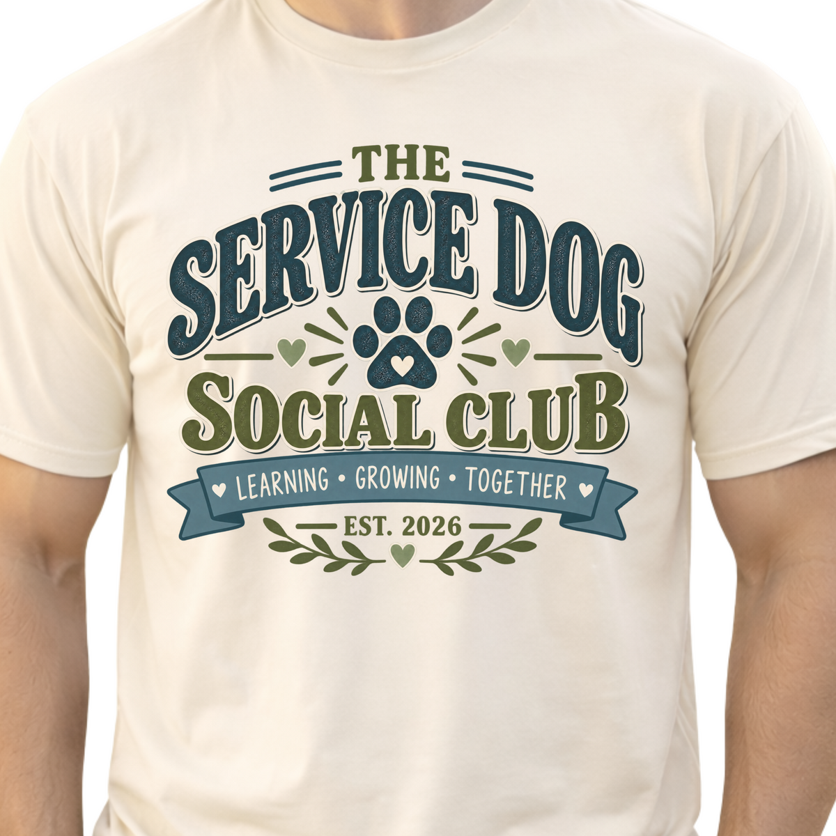 Service Dog Shirt, Service Dog Handler Gift, Working Dog Social Club Tee