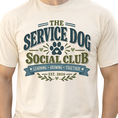 Service Dog Shirt, Service Dog Handler Gift, Working Dog Social Club Tee