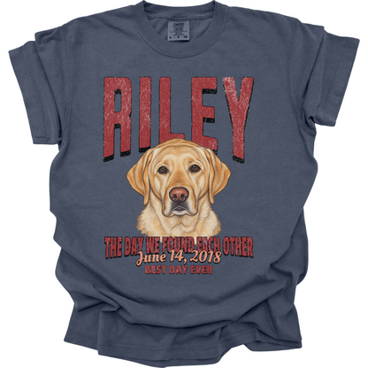 Personalized Gotcha Day Shirt, Custom Pet Portrait Tee, Dog Adoption Anniversary Gift