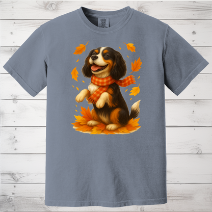 Cavalier King Charles Autumn Shirt, Cozy Spaniel Sweatshirt, Fall Dog Lover Top Gift, Cute Dog Pullover, Autumn Apparel