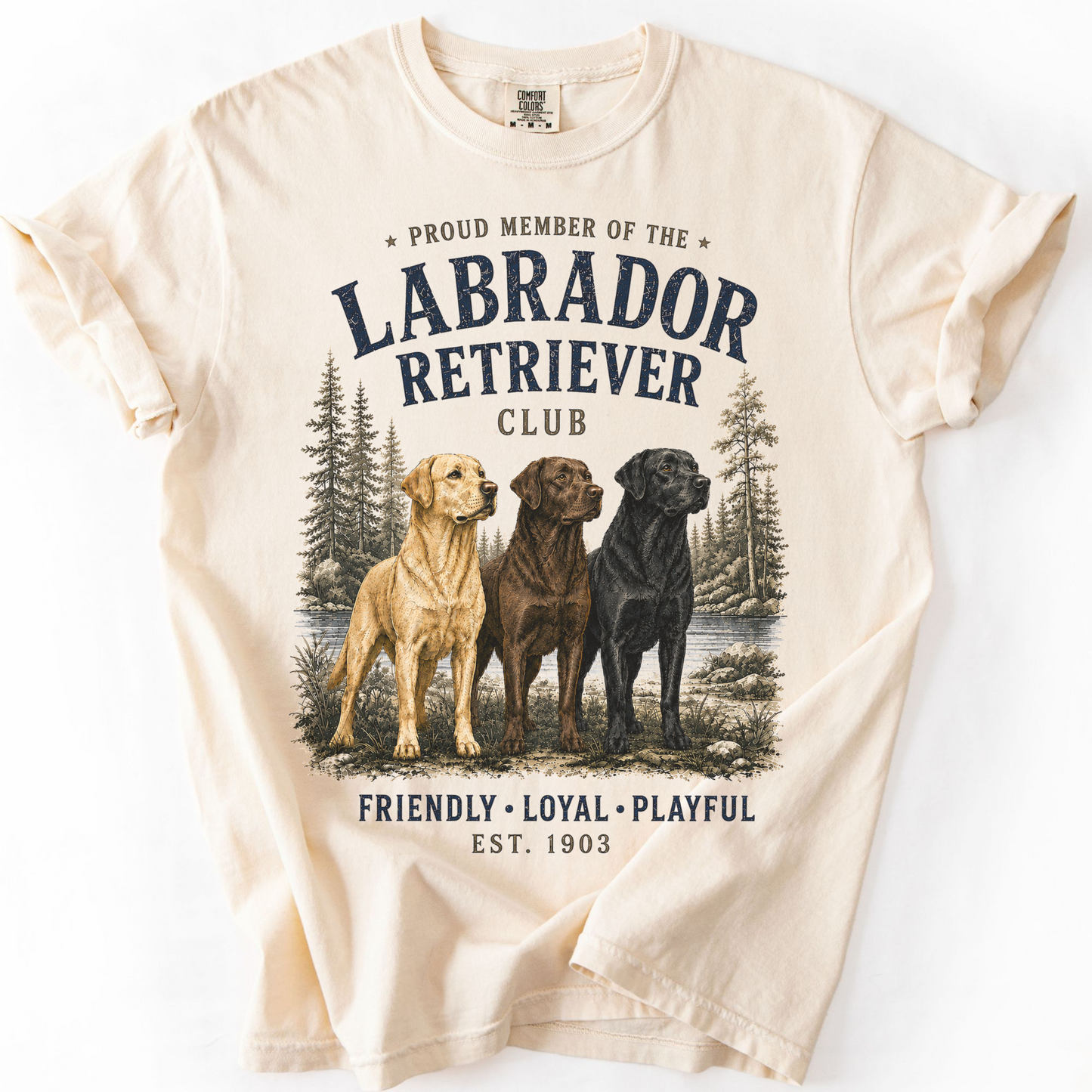 Vintage Labrador Retriever Club Tee