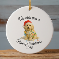 Load image into Gallery viewer, Christmas Havanese Ornament, Christmas Lights Dog Keepsake
