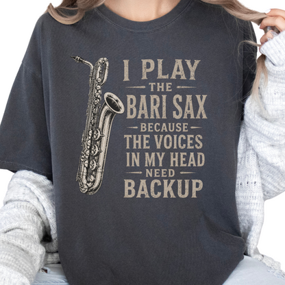 Funny Bari Sax Shirt, Baritone Saxophone Player Gift, Saxophonist Musician Tee
