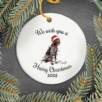 Load image into Gallery viewer, Christmas German Shorthaired Pointer Ornament, Christmas Lights Dog Keepsake
