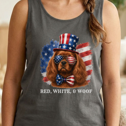 Patriotic Ruby Cavalier Tank Top