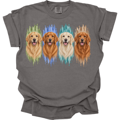 Golden Retriever Shirt, Light Dark Red English Cream Golden Dog Mom Gift