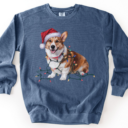 Corgi Christmas Lights Sweatshirt