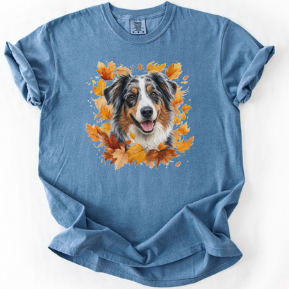 Australian Shepherd Autumn Sweatshirt, Cozy Fall Dog Sweater, Dog Lover Apparel, Cute Autumn Dog Tee, Gift for Dog Lovers