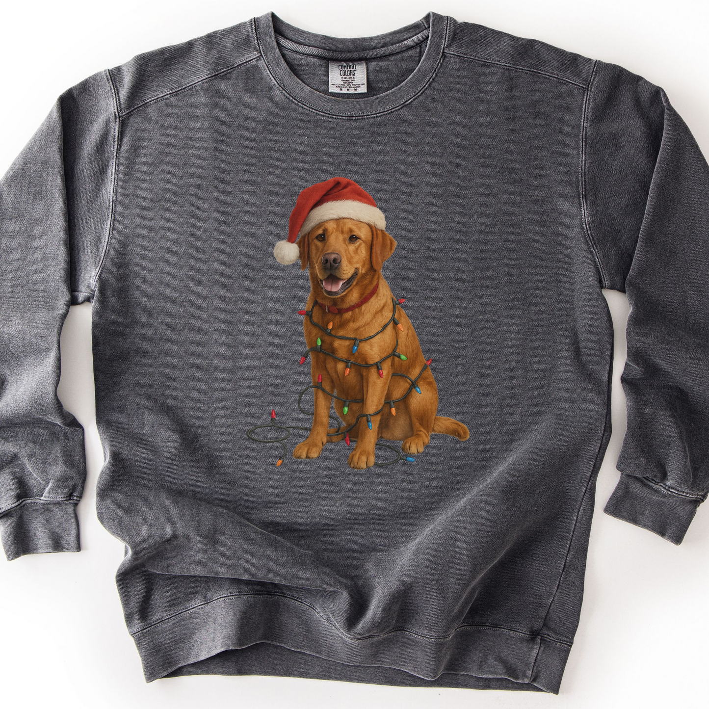 Fox Red Labrador Christmas Lights Sweatshirt