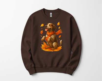 German Shorthaired Pointer Gift, Dog Lover Autumn Shirt, Cozy Fall Dog Sweatshirt, Cute Dog Apparel, Fall Dog Fashion Wear