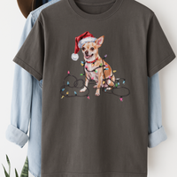 Load image into Gallery viewer, Christmas Chihuahua Shirt, Christmas Dog Tee, Christmas Lights Dog Tee, Chihuahua Mom Tshirt, Gift for Dog Lover, Chihuahua
