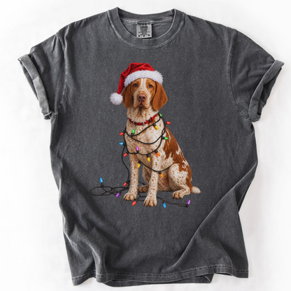 Bracco Italiano Christmas Lights Shirt