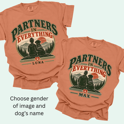 Personalized Service Dog Shirt, Custom Dog Name Handler Gift, Working Dog Team Tee