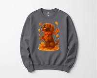 Load image into Gallery viewer, Cavalier King Charles Autumn Shirt, Cozy Spaniel Sweatshirt, Fall Dog Lover Top Gift, Cute Dog Pullover, Autumn Dog Apparel
