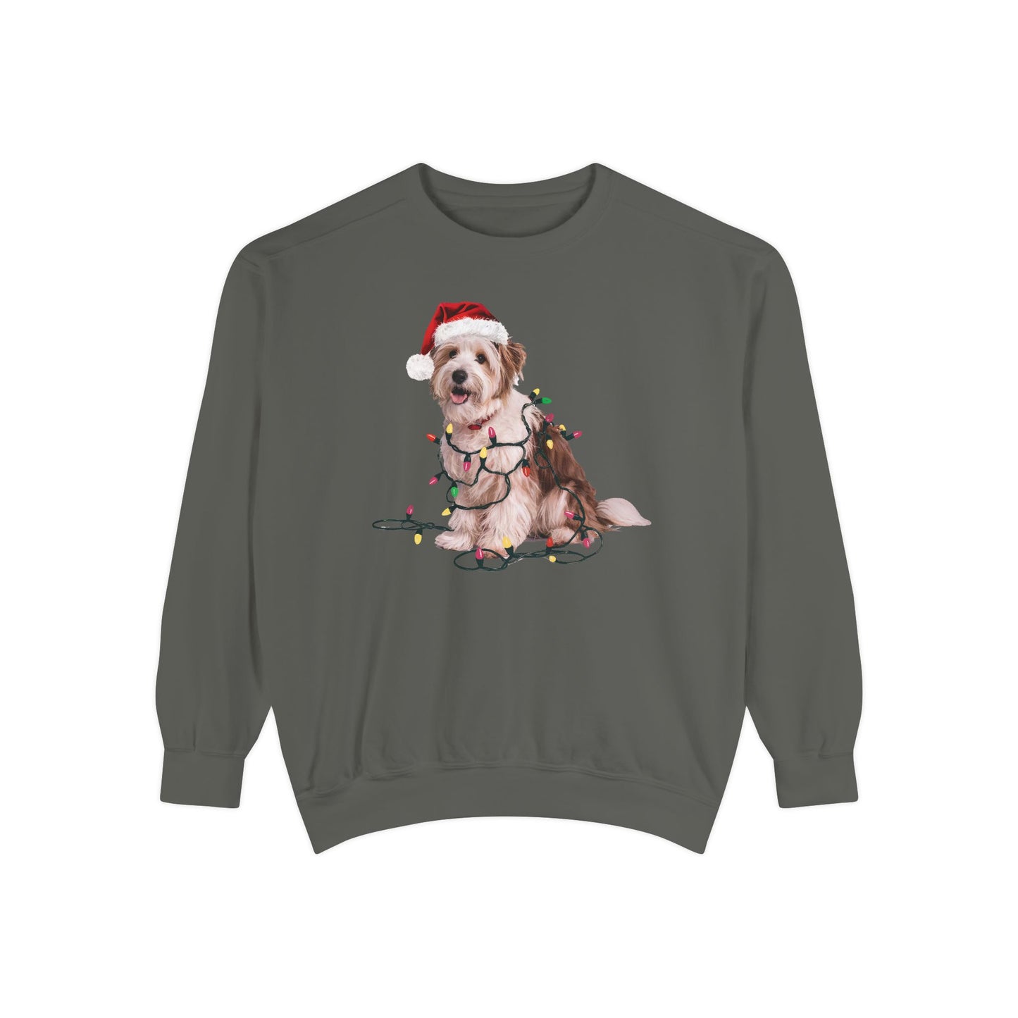 Christmas Coton De Tulear Sweatshirt, Christmas Lights Dog, Christmas Dog, Coton De Tulear Mom, Gift for Dog Lover, Coton De Tulear