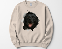 Load image into Gallery viewer, Peeking Labrador Sweatshirt - Use Code FALL15 at checkout for 15% Off.
