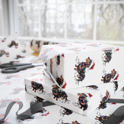 Dachshund Christmas Lights Wrapping Paper