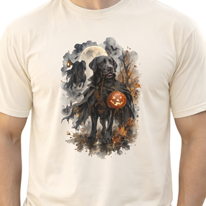 Black Lab Headless Horseman Inspired Halloween Comfort Colors Shirt
