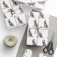 Load image into Gallery viewer, Dalmatian Christmas Lights Wrapping Paper
