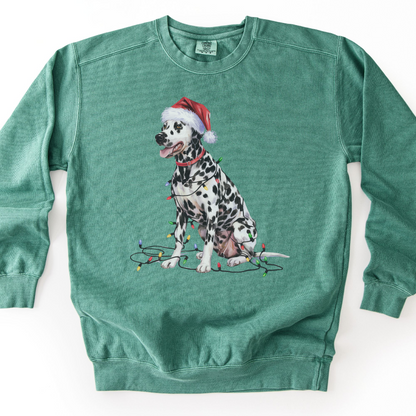 Dalmatian Christmas Lights Sweatshirt