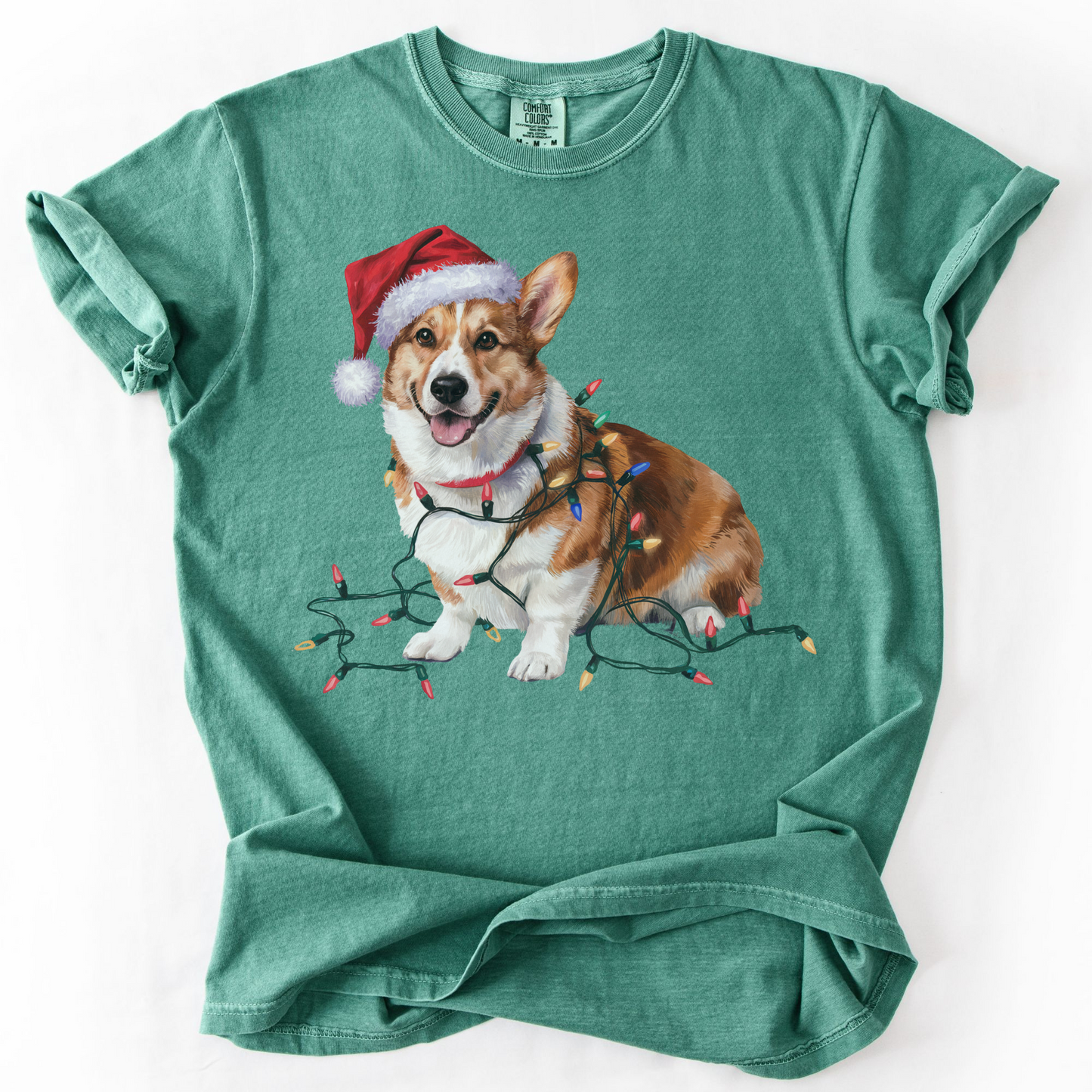 Christmas Cardigan Welsh Corgi Shirt, Christmas Lights Dog Tee, Christmas Dog, Corgi Mom Tee, Gift for Dog Lover, Corgi Tee