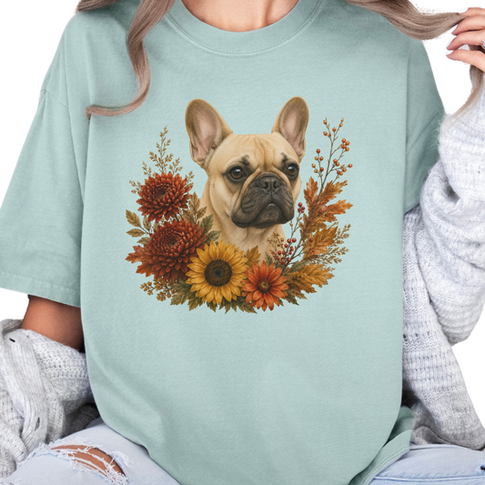 French Bulldog Autumn Floral Shirt