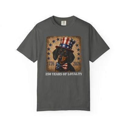 Black & Tan Dachshund 250 Years of Loyalty Shirt