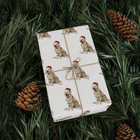 Load image into Gallery viewer, English Cream Golden Retriever Christmas Wrapping Paper, Dog Lover Gift Wrap, Holiday Pet Wrapping Paper, Cute Golden Retriever Gift Wrap
