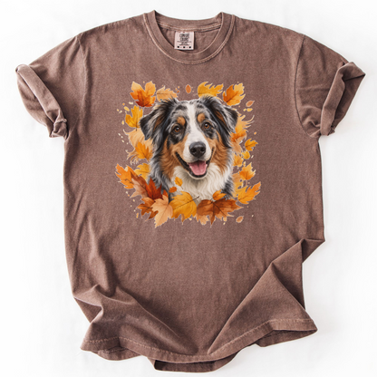 Australian Shepherd Autumn Sweatshirt, Cozy Fall Dog Sweater, Dog Lover Apparel, Cute Autumn Dog Tee, Gift for Dog Lovers