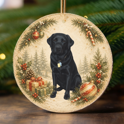 Personalized Dog Photo Christmas Ornament, Custom Pet Memorial Gift