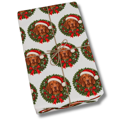 Vizsla Christmas Wrapping Paper, Holiday Gift Wrap for Vizsla Lovers and Dog Moms