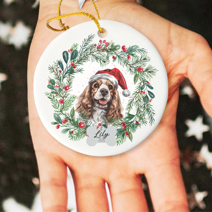 Personalized Cocker Spaniel Ornament