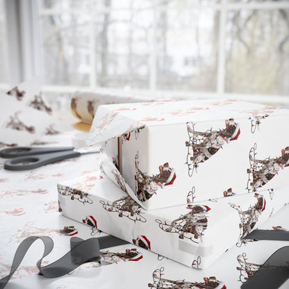 English Pointer Christmas Lights Wrapping Paper