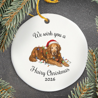 Personalized Dog Photo Christmas Ornament Custom Pet Holiday Keepsake Gift