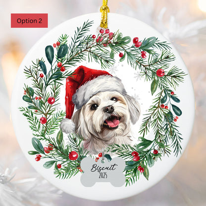 Personalized Maltese Ornament