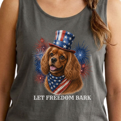 Patriotic Ruby Cavalier Tank Top