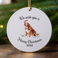 Load image into Gallery viewer, Christmas Nova Scotia Duck Tolling Retriever Ornament, Christmas Lights Dog Keepsake
