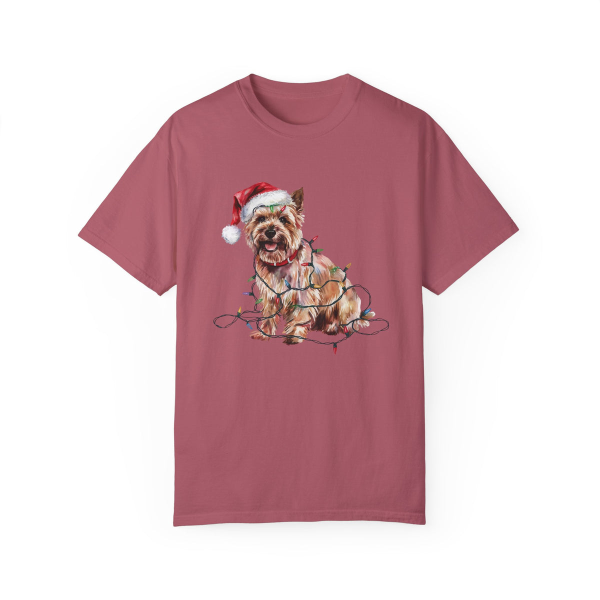 Christmas Cairn Terrier Shirt, Christmas Lights Dog Tee, Christmas Dog Tee, Cairn Terrier Mom Tshirt, Gift for Dog Lover, Cairn Terrier