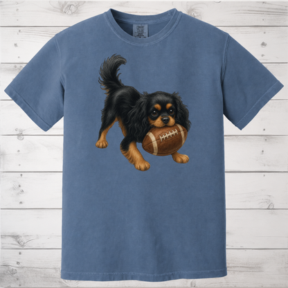 Black Tan Cavalier Football Shirt
