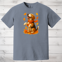 Load image into Gallery viewer, Beagle Autumn Shirt, Cozy Dog Sweatshirt, Fall Beagle Lover Gift, Cute Dog Apparel, Autumn Leaves T-shirt, Pet Lover Clothing
