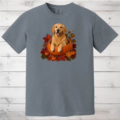 Golden Retriever Pumpkin Shirt