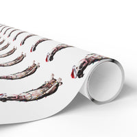 Load image into Gallery viewer, American Bulldog Christmas Lights Wrapping Paper
