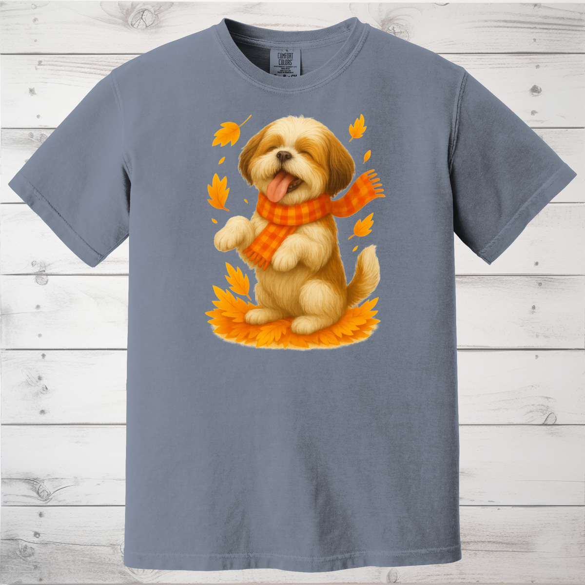 Shih Tzu Fall Shirt, Dog Lover Autumn Sweater, Cozy Pet Apparel, Cute Dog Fall Gift, Seasonal Dog Fashion, Shih Tzu Autumn Wear