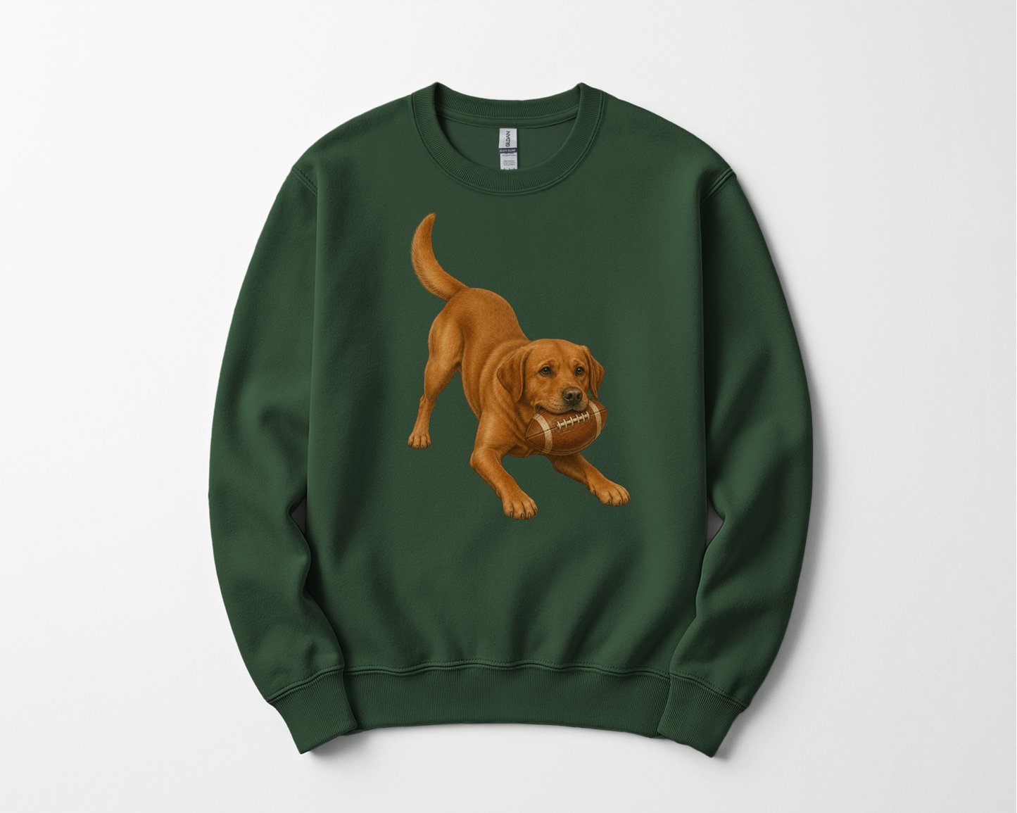 Fox Red Lab Football Sweatshirt