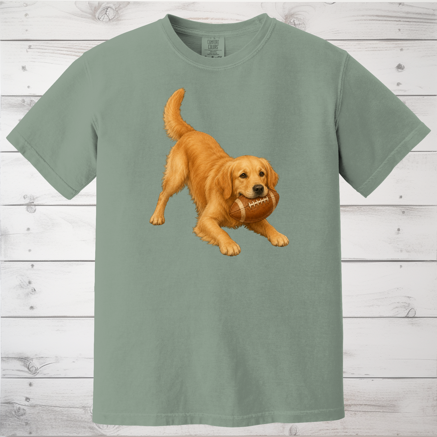 Golden Retriever Football Shirt