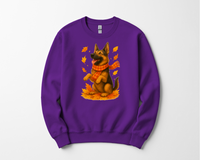 Load image into Gallery viewer, German Shepherd Autumn Shirt, Cozy Fall Dog Sweatshirt, Pet Lover Gift, Seasonal Canine Clothing, Dog Mom Apparel
