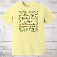 Load image into Gallery viewer, Floral Shirt for Women of Faith, Worship T-Shirt, Goodness of God Shirt
