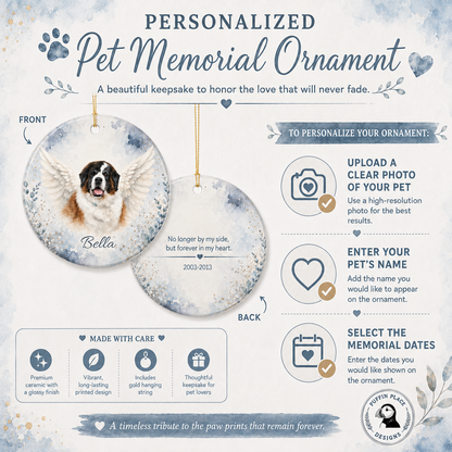 Custom Dog Photo Lucky Ornament